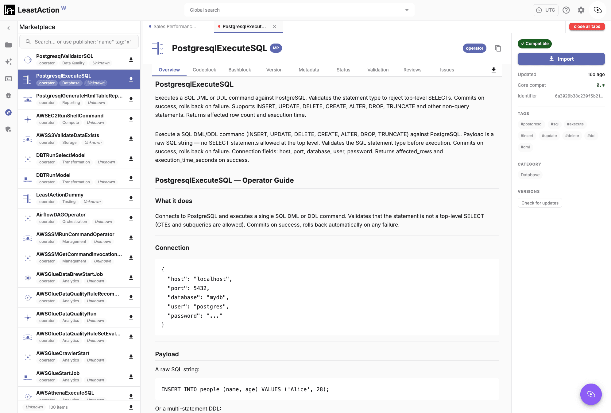 LeastAction Marketplace